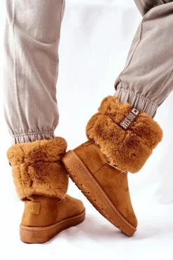 Damskie Śniegowce Big Star II274127 Camel