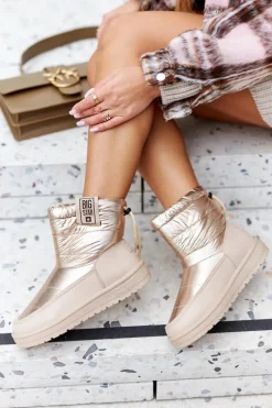 Damskie Śniegowce Big Star II274121 Beżowe