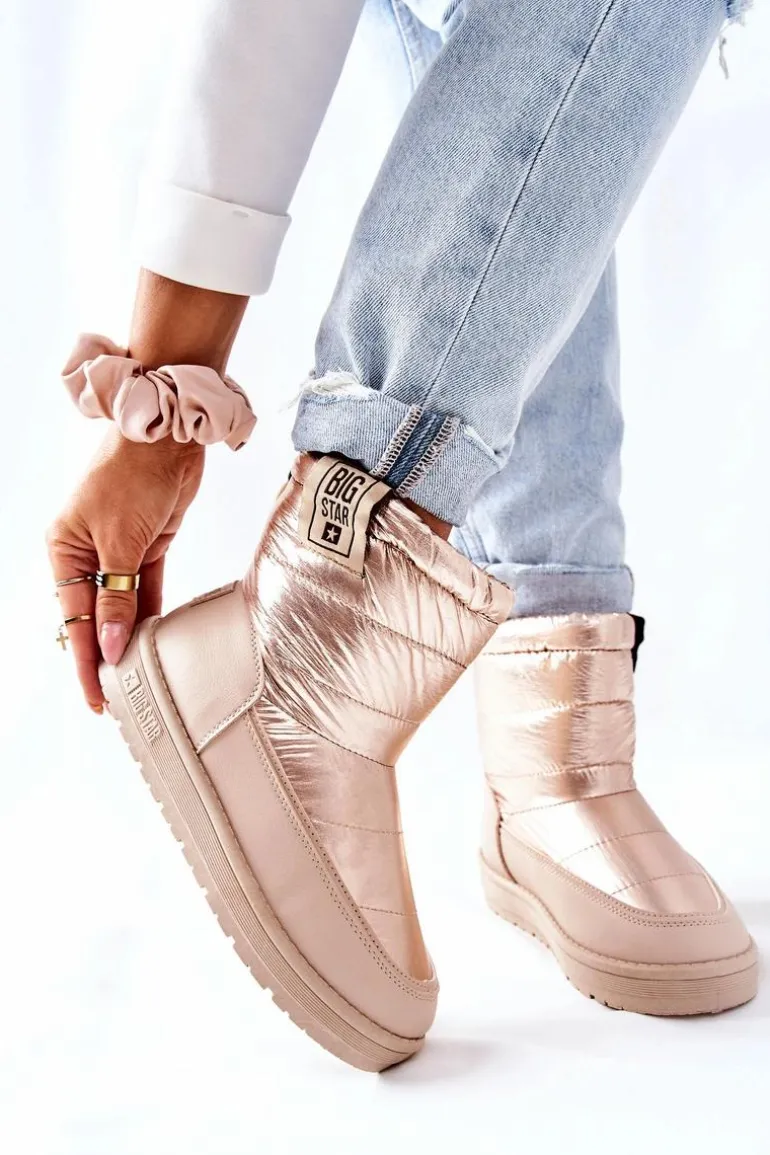 Damskie Śniegowce Big Star II274121 Beżowe