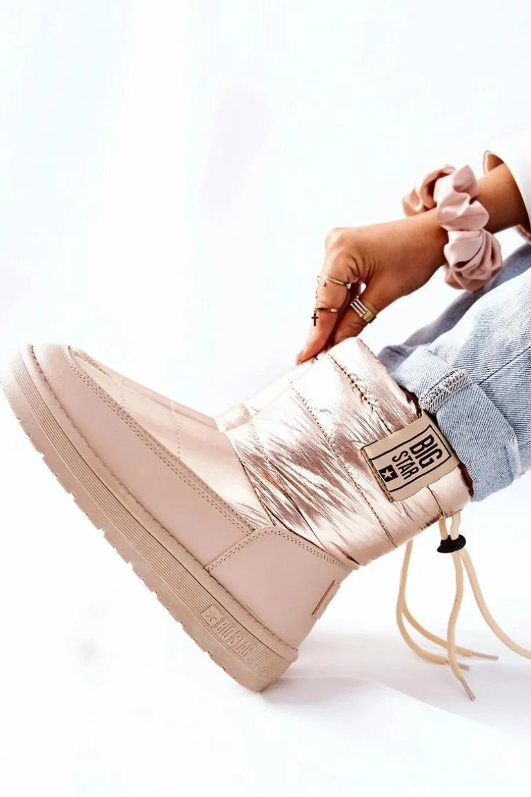 Damskie Śniegowce Big Star II274121 Beżowe