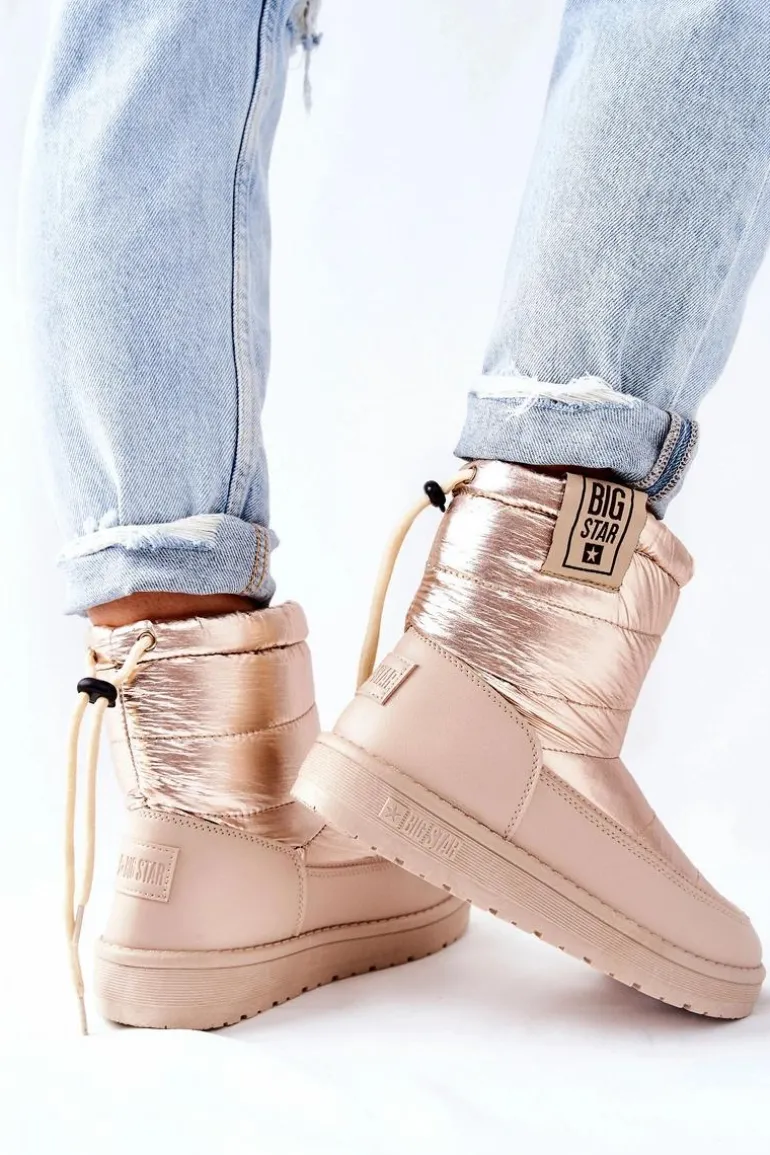 Damskie Śniegowce Big Star II274121 Beżowe