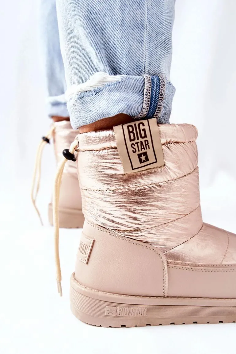 Damskie Śniegowce Big Star II274121 Beżowe