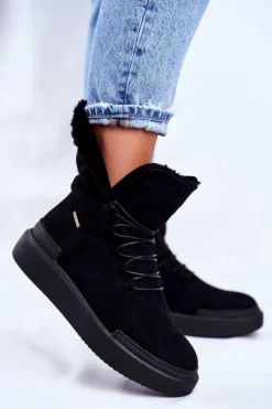 Damskie Śniegowce Big Star Czarne GG274990