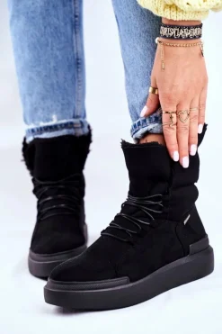 Damskie Śniegowce Big Star Czarne GG274990