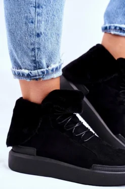 Damskie Śniegowce Big Star Czarne GG274990