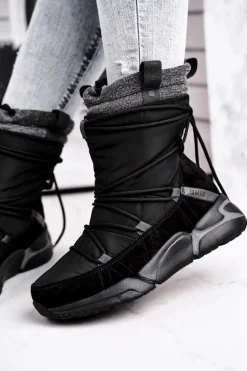 Damskie Śniegowce Big Star Czarne GG274628