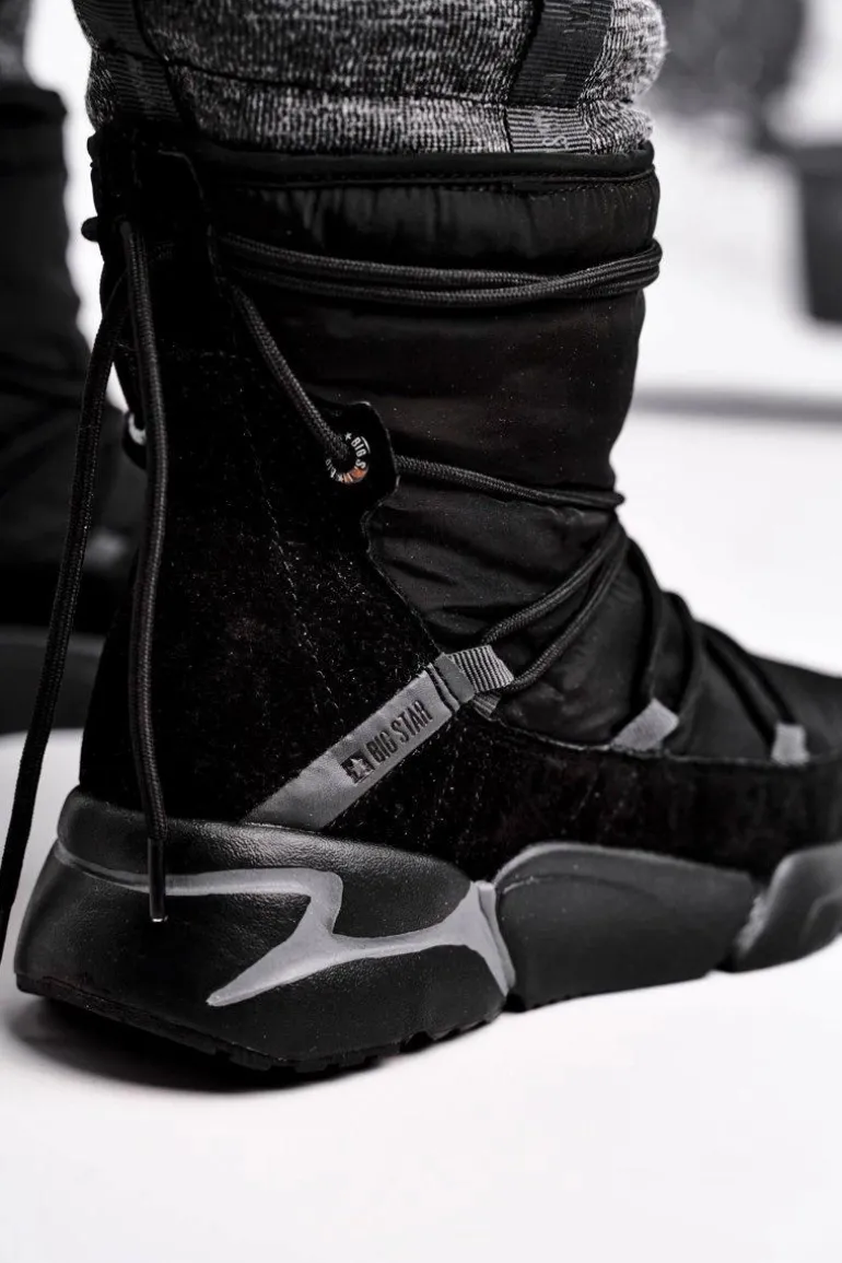 Damskie Śniegowce Big Star Czarne GG274628