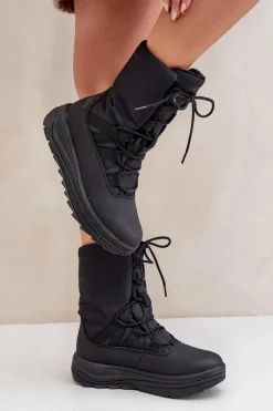 Damskie Śniegowce INUA Z Ociepliną Primaloft 4F 4FRAW24FSBSF012 Czarne