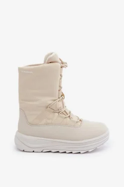 Damskie Śniegowce INUA Z Ociepliną Primaloft 4F 4FRAW24FSBSF012 Beżowe