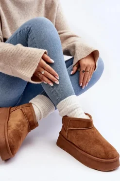 Damskie Śniegowce Na Grubej Podeszwie Camel Caliksa