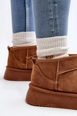 Damskie Śniegowce Na Grubej Podeszwie Camel Caliksa