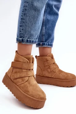 Damskie Śniegowce Na Platformie Camel Naredi