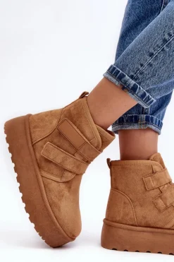 Damskie Śniegowce Na Platformie Camel Naredi