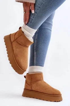 Damskie Śniegowce Na Platformie Camel Pirette