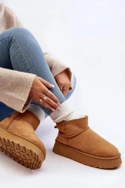 Damskie Śniegowce Na Platformie Camel Pirette