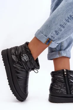 Damskie Śniegowce Ocieplane Lee Cooper LCJ-23-44-1967L Czarne