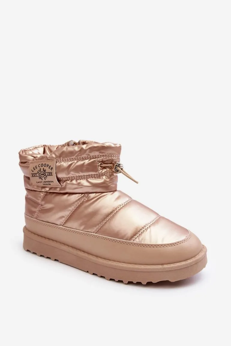 Damskie Śniegowce Ocieplane Lee Cooper LCJ-23-44-1965L Beżowe