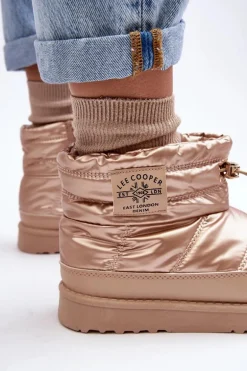 Damskie Śniegowce Ocieplane Lee Cooper LCJ-23-44-1965L Beżowe