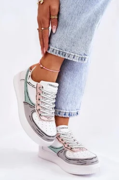 Damskie Niskie Buty Sportowe Multikolor Solveig