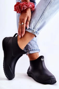 Damskie Niskie Kalosze Czarne Eldora