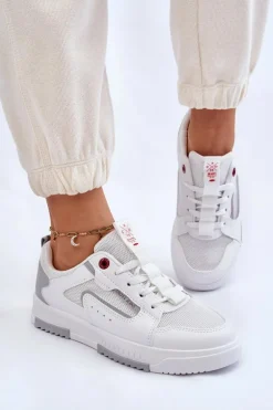 Damskie Niskie Sneakersy Cross Jeans LL2R4011C Białe