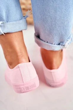 Damskie Niskie Trampki Big Star DD274443 Jasnoróżowe