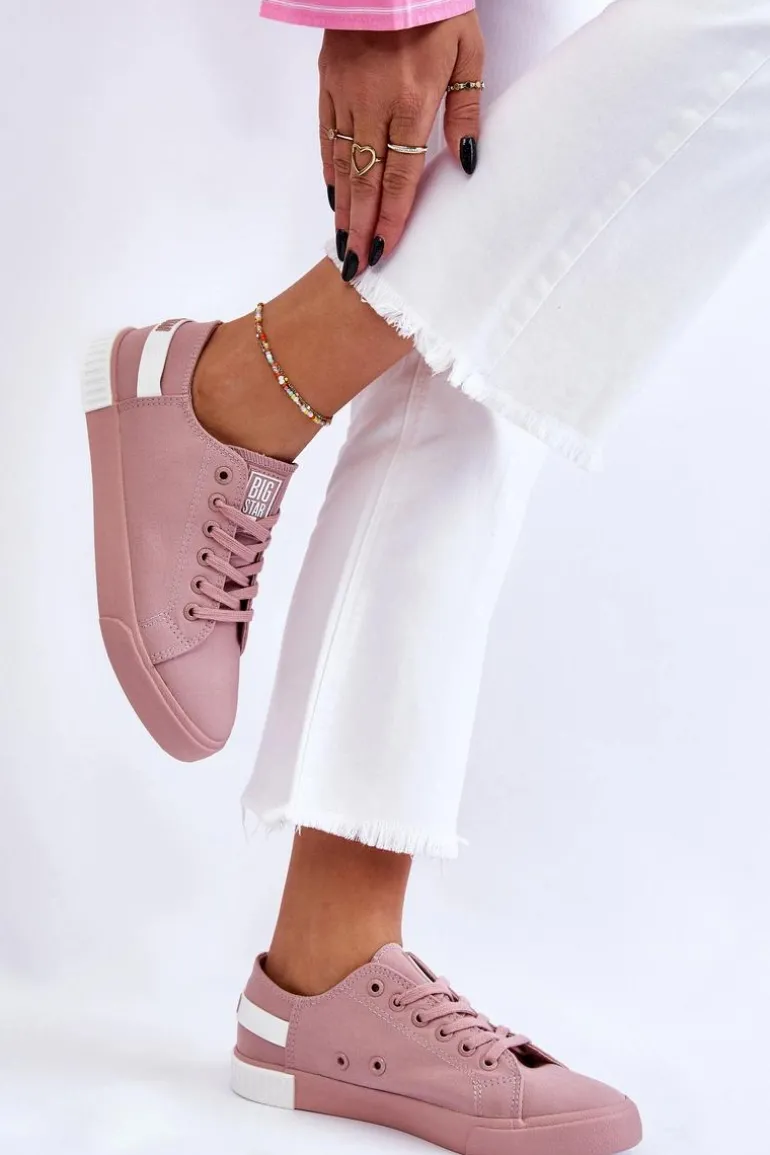 Damskie Niskie Trampki Big Star LL274040 Różowe