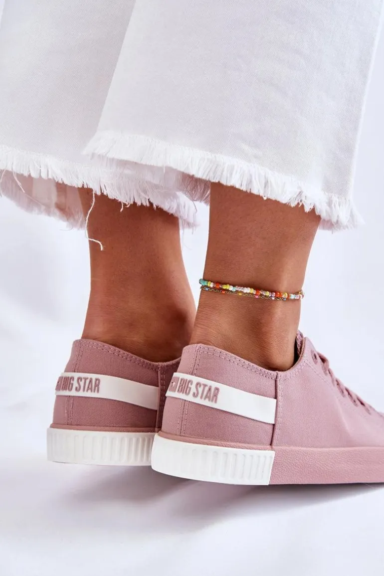 Damskie Niskie Trampki Big Star LL274040 Różowe