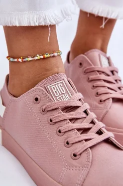 Damskie Niskie Trampki Big Star LL274040 Różowe