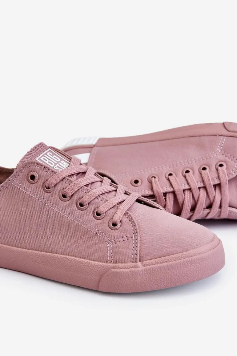 Damskie Niskie Trampki Big Star LL274040 Różowe