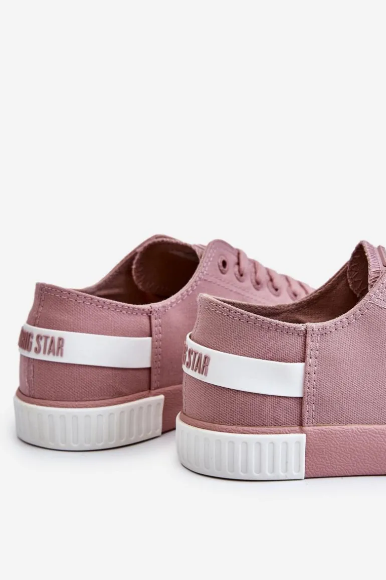 Damskie Niskie Trampki Big Star LL274040 Różowe