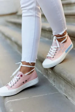 Damskie Niskie Trampki BIG STAR JJ274385 Różowe