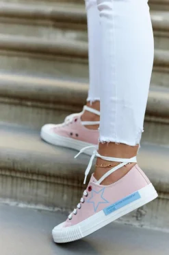 Damskie Niskie Trampki BIG STAR JJ274385 Różowe