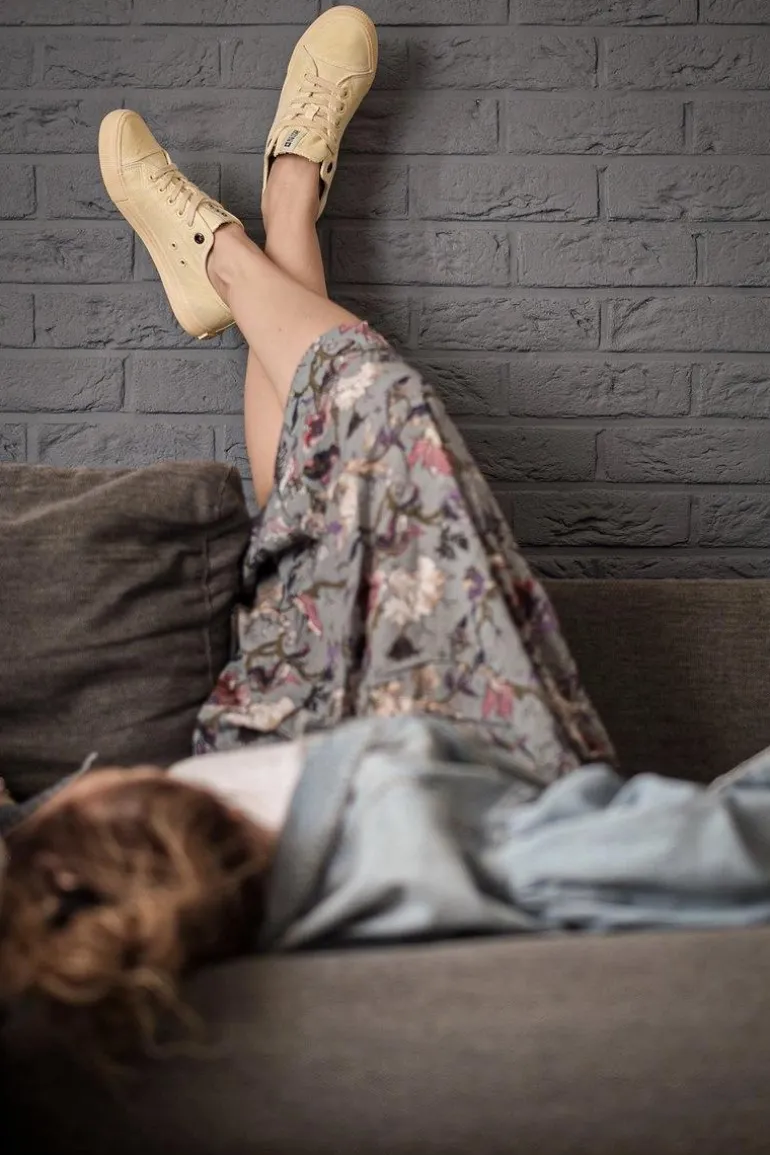 Damskie Niskie Trampki Big Star DD274441 Żółte