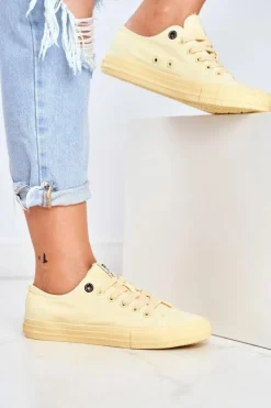 Damskie Niskie Trampki Big Star DD274441 Żółte