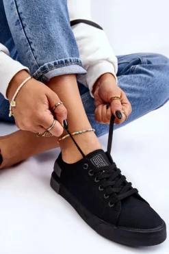 Damskie Niskie Trampki Big Star LL274038 Czarne