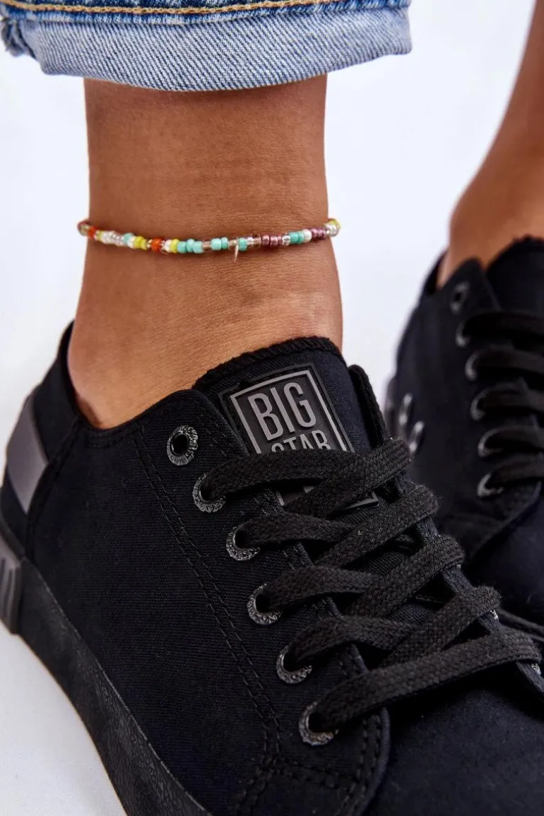 Damskie Niskie Trampki Big Star LL274038 Czarne