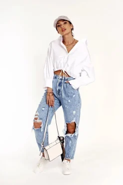 Damskie Niskie Trampki Big Star DD274451 Białe