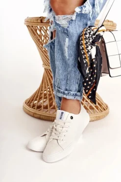 Damskie Niskie Trampki Big Star DD274451 Białe