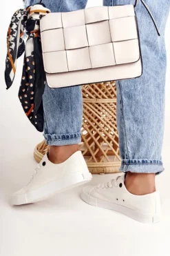 Damskie Niskie Trampki Big Star DD274451 Białe