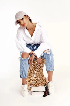 Damskie Niskie Trampki Big Star DD274451 Białe