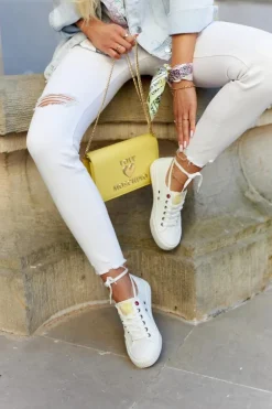 Damskie Niskie Trampki BIG STAR JJ274384 Białe