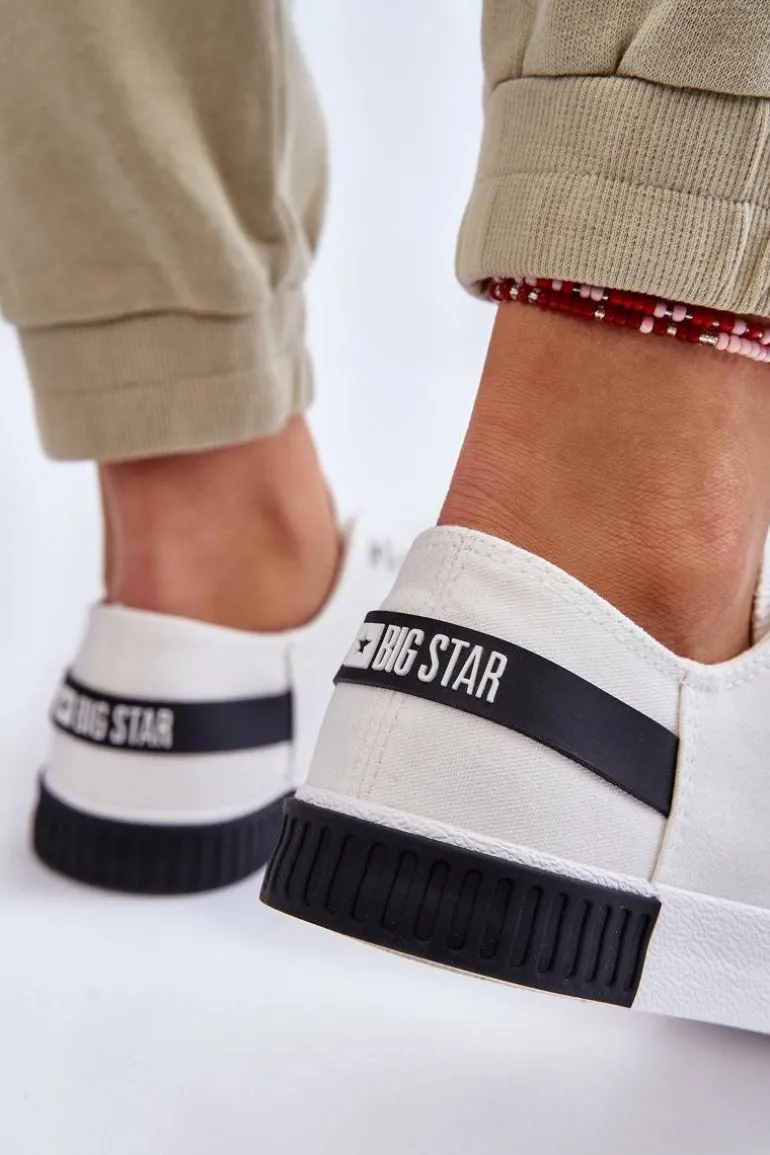 Damskie Niskie Trampki Big Star LL274039 Białe