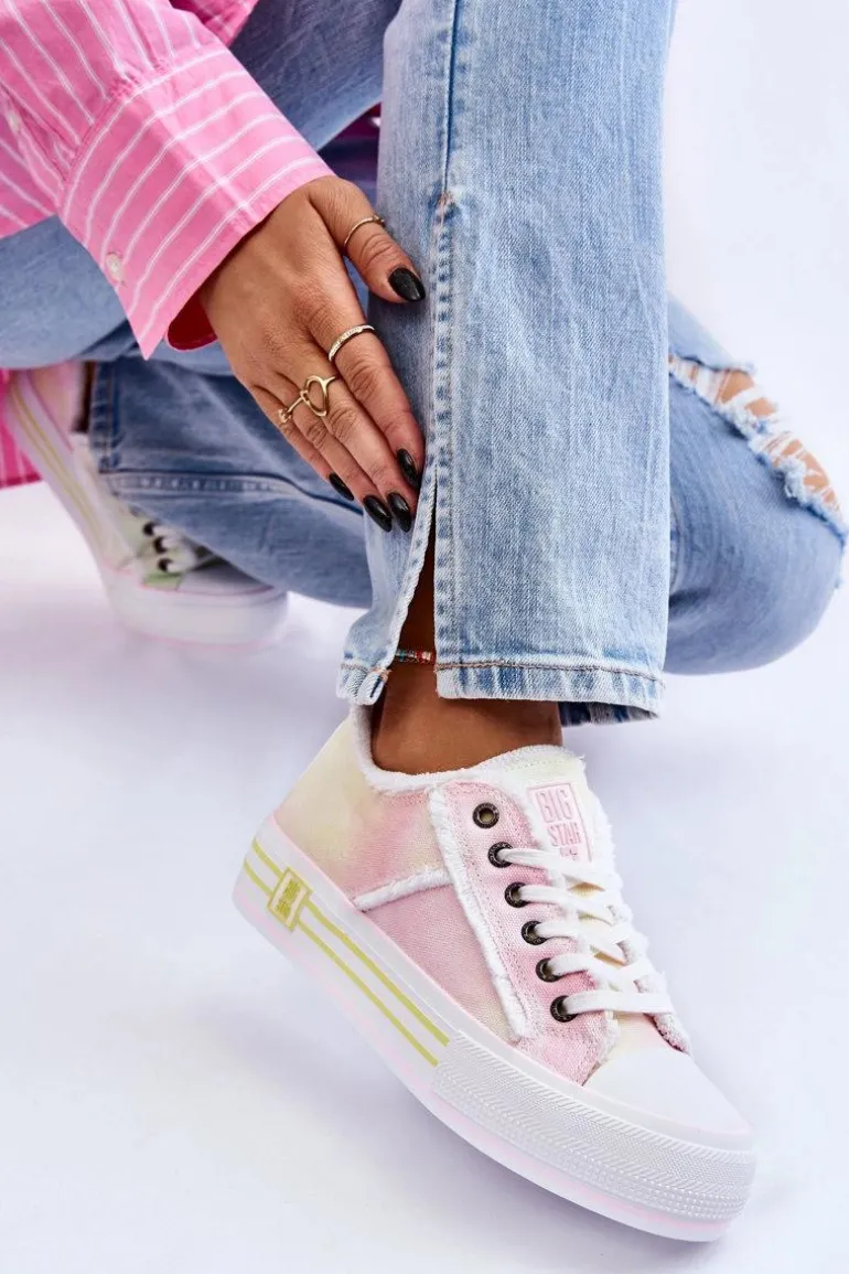 Damskie Niskie Trampki Big Star LL274174 Multikolor