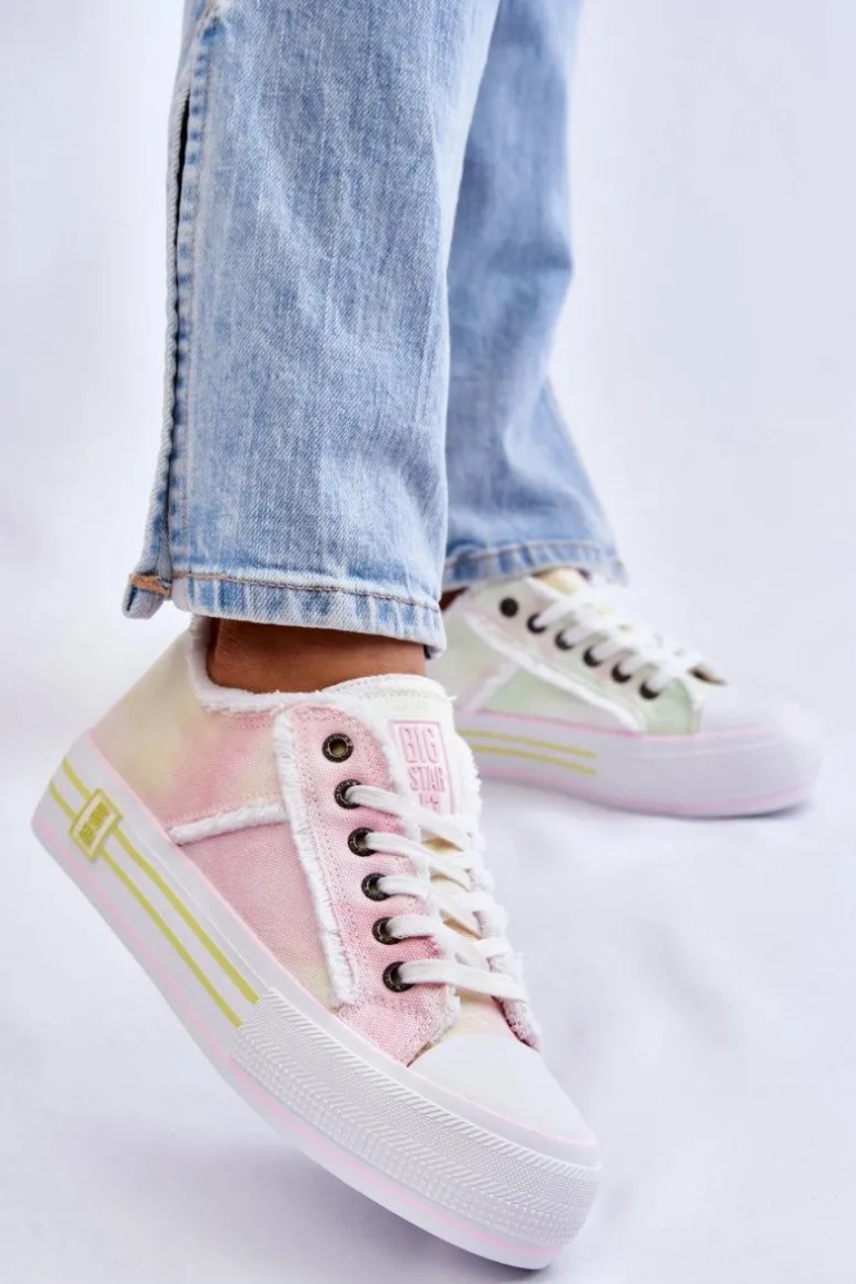 Damskie Niskie Trampki Big Star LL274174 Multikolor