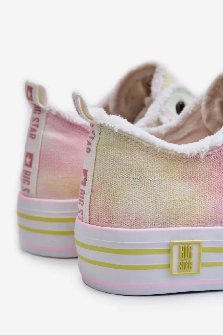 Damskie Niskie Trampki Big Star LL274174 Multikolor