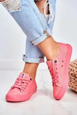 Damskie Niskie Trampki Big Star DD274444 Różowe