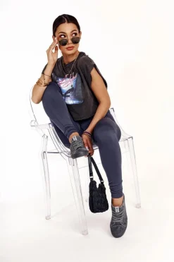 Damskie Niskie Trampki Big Star DD274440 Ciemnoszare