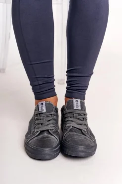 Damskie Niskie Trampki Big Star DD274440 Ciemnoszare