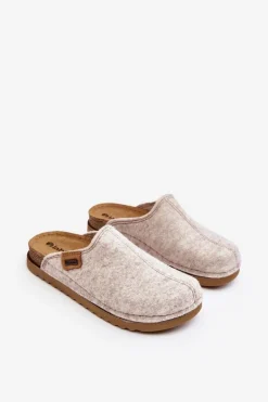 Damskie Obuwie Domowe Kapcie Inblu DJ000010 Jasnobeżowe